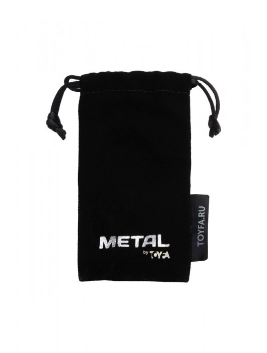 Серебристая коническая анальная пробка с красным кристаллом-сердечком - 7 см. - ToyFa - купить с доставкой в Домодедово