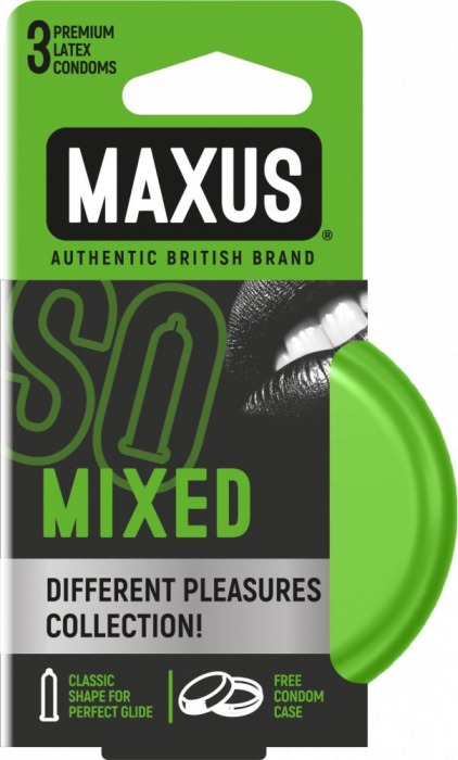Презервативы в железном кейсе MAXUS Mixed - 3 шт. - Maxus - купить с доставкой в Домодедово
