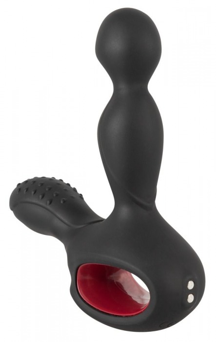 Черный вибромассажер простаты с нагревом и ротацией Prostate Plug - 14,5 см. - Orion - в Домодедово купить с доставкой