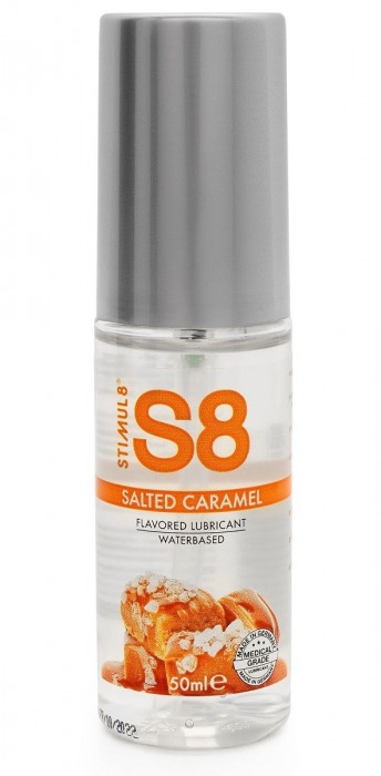 Лубрикант S8 Flavored Lube со вкусом солёной карамели - 50 мл. - Stimul8 - купить с доставкой в Домодедово