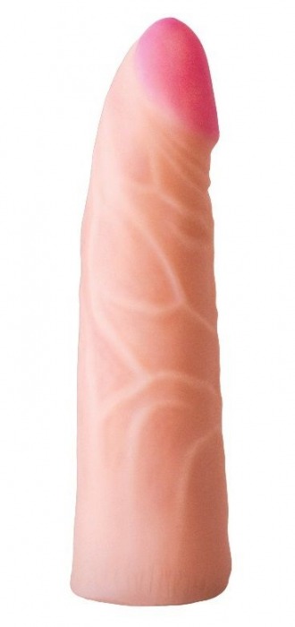 Фаллическая насадка на трусики харнесс - 17,5 см. - LOVETOY (А-Полимер) - купить с доставкой в Домодедово