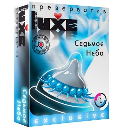 Презерватив LUXE  Exclusive  Седьмое небо  - 1 шт. - Luxe - купить с доставкой в Домодедово
