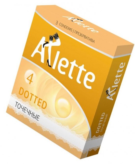 Презервативы Arlette Dotted с точечной текстурой - 3 шт. - Arlette - купить с доставкой в Домодедово