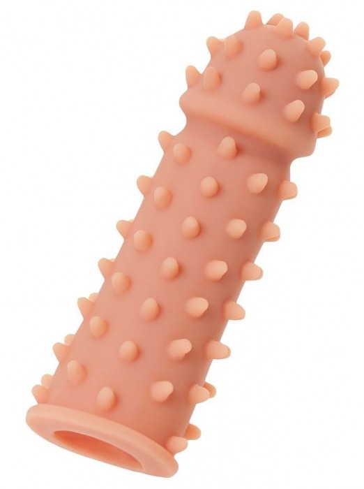 Телесная реалистичная насадка KOKOS Extreme Sleeve 03 с дополнительной стимуляцией - 12,7 см. - KOKOS - в Домодедово купить с доставкой