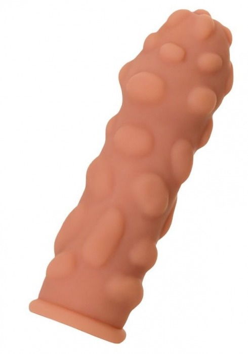 Телесная реалистичная насадка KOKOS Extreme Sleeve 11 с дополнительной стимуляцией - 12,7 см. - KOKOS - в Домодедово купить с доставкой