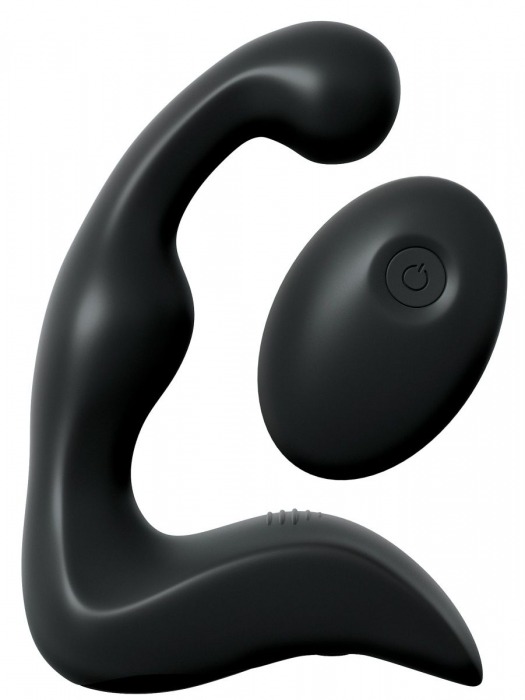 Черный вибромассажер простаты с пультом ДУ Control P-Spot Pro - Pipedream - в Домодедово купить с доставкой