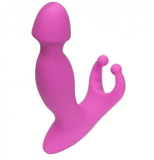 Розовый стимулятор простаты с усиками - 15 см. - 4sexdreaM - в Домодедово купить с доставкой