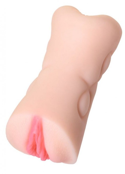 Телесный двусторонний мастурбатор Rich Fruit - вагина и анус - ToyFa - в Домодедово купить с доставкой