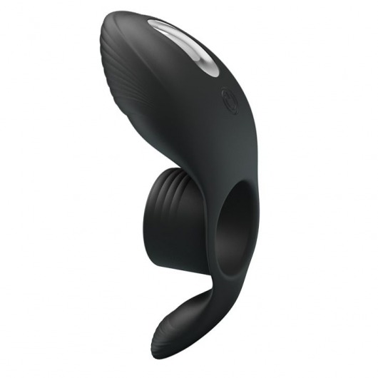 Черное кольцо на пенис с вибрацией Vibration Penis Sleeve - Baile - в Домодедово купить с доставкой