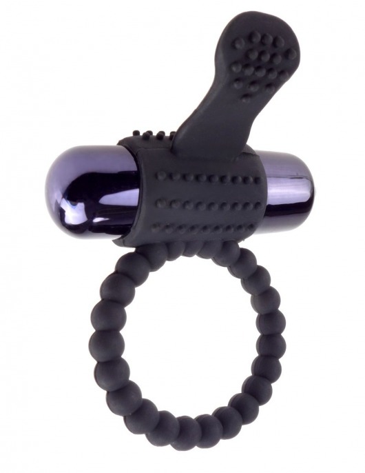 Черное эрекционное виброкольцо Vibrating Silicone Super Ring - Pipedream - в Домодедово купить с доставкой