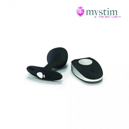 Черная пробка Mystim Rocking Vibe S с возможностью подключения к электростимулятору - 9,7 см. - MyStim - купить с доставкой в Домодедово