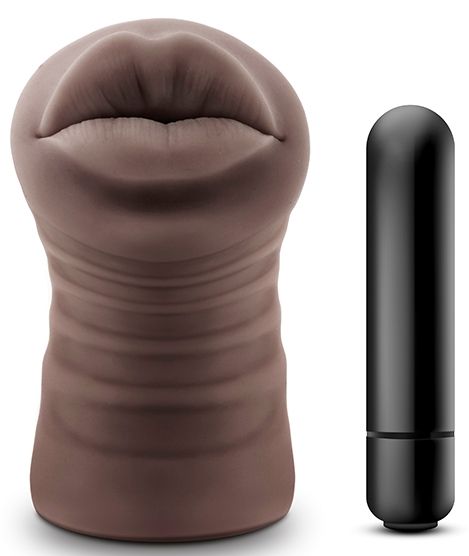 Коричневый мастурбатор-ротик Renee - Blush Novelties - в Домодедово купить с доставкой