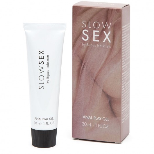 Лубрикант на водной основе Slow Sex Anal Play Gel - 30 мл. - Bijoux Indiscrets - купить с доставкой в Домодедово