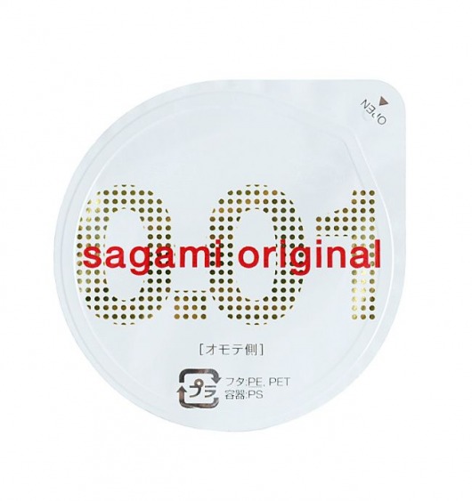 Супертонкий презерватив Sagami Original 0.01 - 1 шт. - Sagami - купить с доставкой в Домодедово