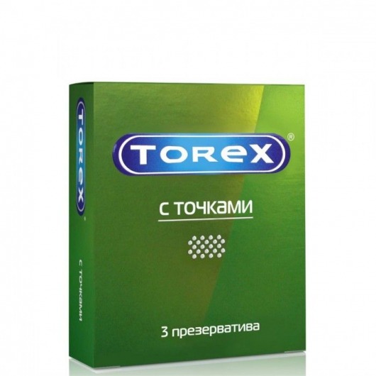 Текстурированные презервативы Torex  С точками  - 3 шт. - Torex - купить с доставкой в Домодедово