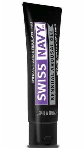 Возбуждающий гель-лубрикант на водной основе Sensual Arousal Lubricant - 10 мл. - Swiss navy - купить с доставкой в Домодедово