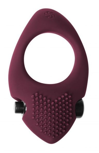 Бордовое эрекционное виброкольцо Pure Passion Sunset - Lola Games - в Домодедово купить с доставкой