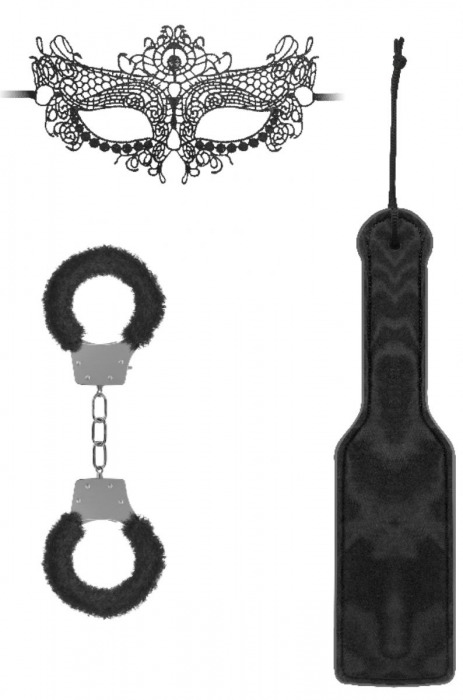 Черный игровой набор Introductory Bondage Kit №4 - Shots Media BV - купить с доставкой в Домодедово