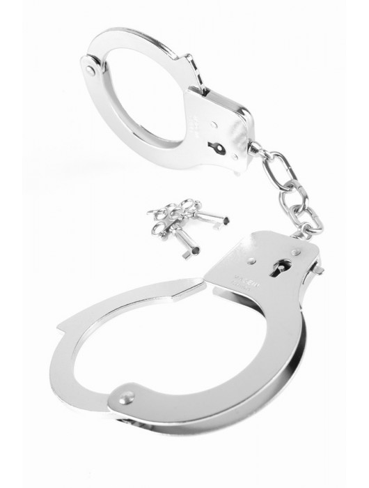 Металлические серебристые наручники Designer Metal Handcuffs - Pipedream - купить с доставкой в Домодедово