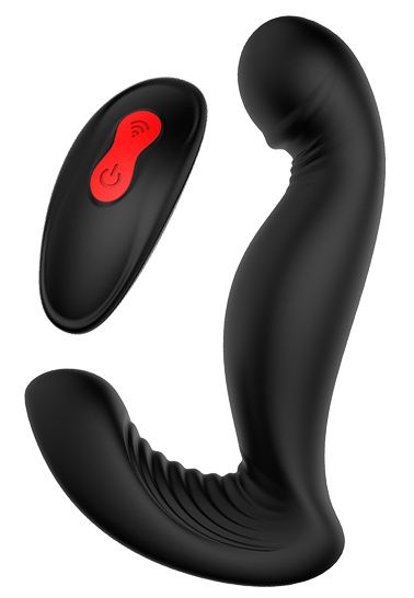Черный вибромассажер простаты SWIRLING P-PLEASER - Dream Toys - в Домодедово купить с доставкой
