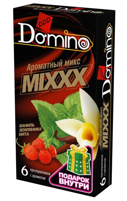 Ароматизированные презервативы DOMINO  Ароматный микс  - 6 шт. - Domino - купить с доставкой в Домодедово