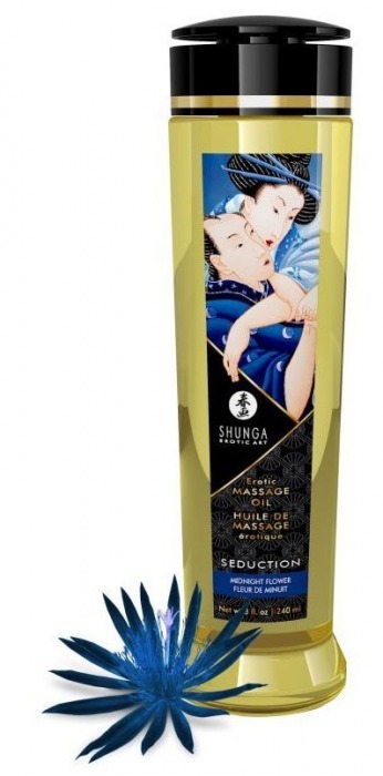 Массажное масло с ароматом ночных цветов Seduction - 240 мл. - Shunga - купить с доставкой в Домодедово