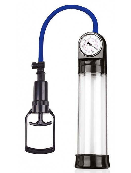 Прозрачная вакуумная помпа Sex Expert с манометром - Sex Expert - в Домодедово купить с доставкой