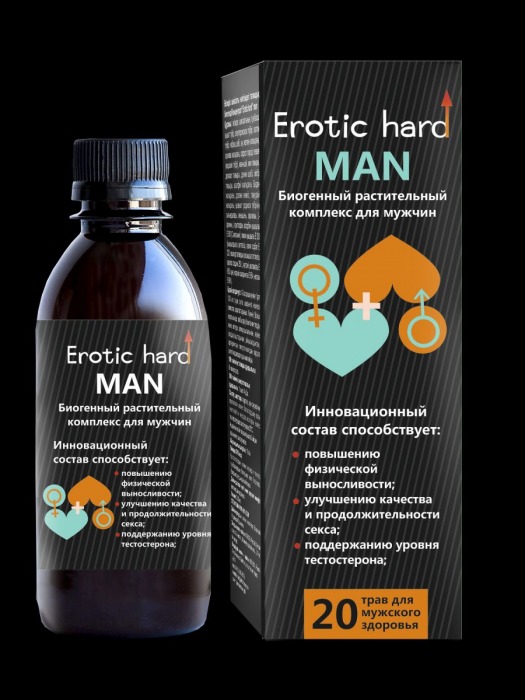 Мужской биогенный концентрат для усиления эрекции Erotic hard Man - 250 мл. - Erotic Hard - купить с доставкой в Домодедово