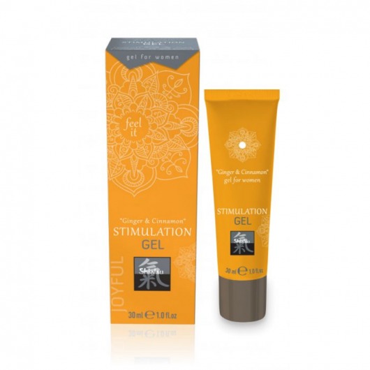 Возбуждающий интимный гель STIMULATION GEL Ginger   Cinnamon - 30 мл. - Shiatsu - купить с доставкой в Домодедово