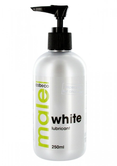 Анальная смазка на водной основе MALE Cobeco White Lubricant - 250 мл. - Cobeco - купить с доставкой в Домодедово