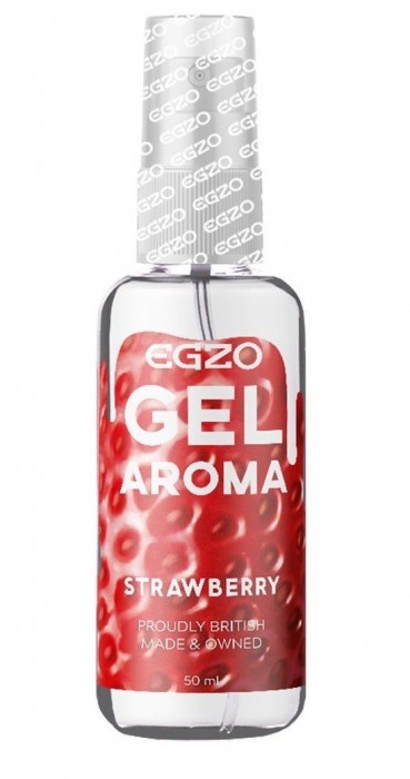 Интимный лубрикант EGZO AROMA с ароматом клубники - 50 мл. - EGZO - купить с доставкой в Домодедово