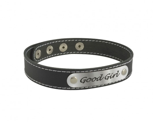 Чокер с белой строчкой Good Girl - Sitabella - купить с доставкой в Домодедово