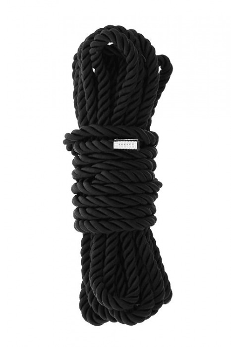 Черная веревка для шибари DELUXE BONDAGE ROPE - 5 м. - Dream Toys - купить с доставкой в Домодедово