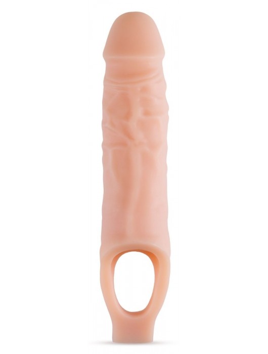 Телесный реалистичный фаллоудлинитель 9 Inch Silicone Cock Sheath Penis Extender - 22,86 см. - Blush Novelties - в Домодедово купить с доставкой