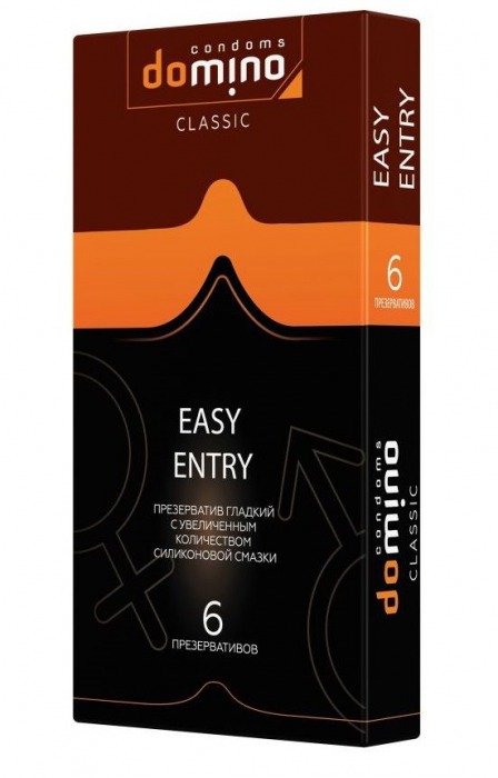Презервативы с увеличенным количеством смазки DOMINO Easy Entry - 6 шт. - Domino - купить с доставкой в Домодедово