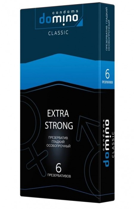 Суперпрочные презервативы DOMINO Extra Strong - 6 шт. - Domino - купить с доставкой в Домодедово