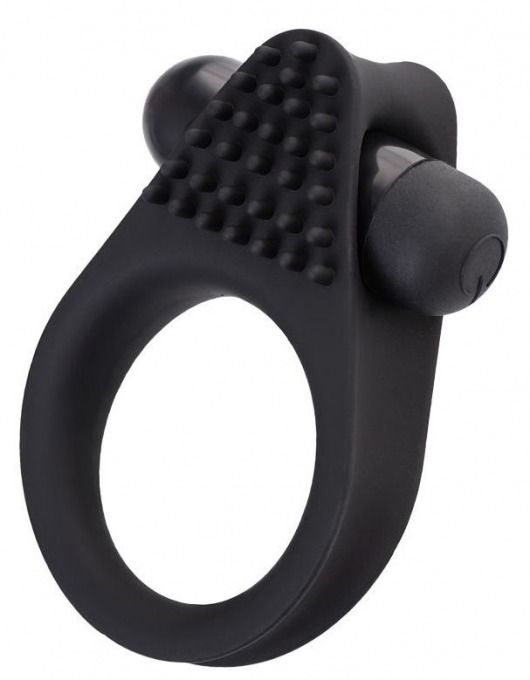 Черное эрекционное виброкольцо Brid с шипиками - A-toys - в Домодедово купить с доставкой