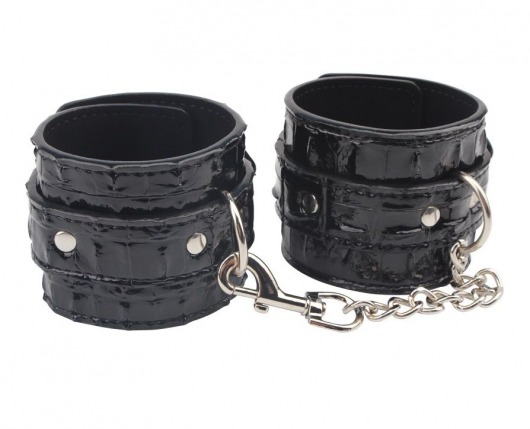 Черные наручники Surrender Wrist Restraints - Chisa - купить с доставкой в Домодедово