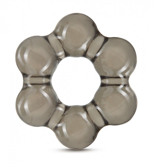 Дымчатое эрекционное кольцо Stay Hard Thick Bead Cock Ring - Blush Novelties - в Домодедово купить с доставкой