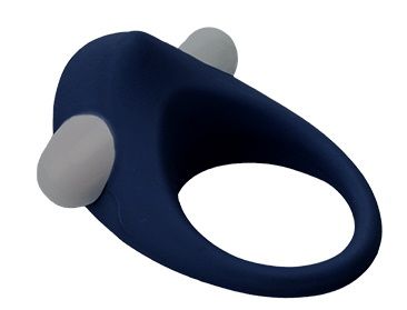 Гладкое синее эрекционное виброкольцо STIMU RING - Dream Toys - в Домодедово купить с доставкой