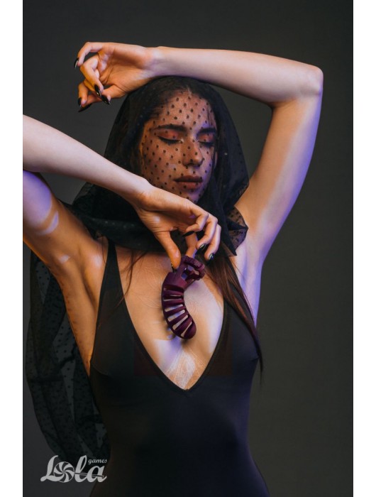 Мужской пояс верности бордового цвета Romello - Lola Games - купить с доставкой в Домодедово