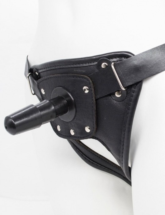 Черный пояс для насадок CLASS STRAP Restyling - LOVETOY (А-Полимер) - купить с доставкой в Домодедово