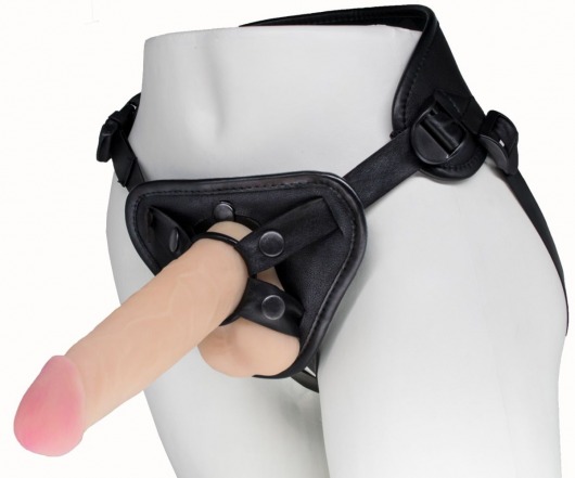 Пояс харнесс BEST UNI strap с 2 насадками - 18 и 22 см. - LOVETOY (А-Полимер) - купить с доставкой в Домодедово
