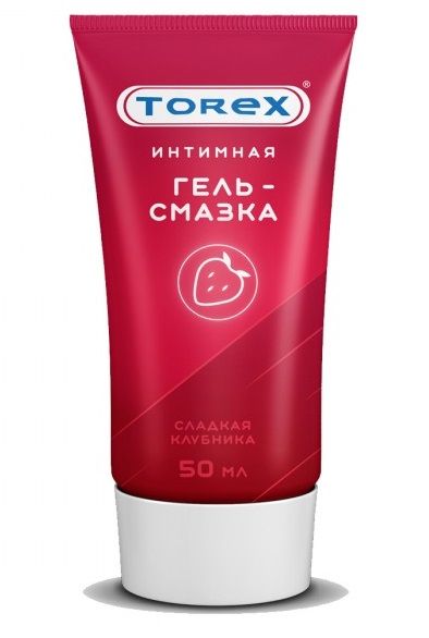 Смазка на водной основе TOREX  Сладкая клубника  - 50 мл. - Torex - купить с доставкой в Домодедово