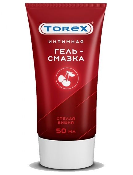 Смазка на водной основе TOREX  Спелая вишня  - 50 мл. - Torex - купить с доставкой в Домодедово