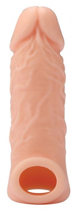 Телесная насадка EXTENDER WITH BALL STRAP 5.5 - 14 см. - Dream Toys - в Домодедово купить с доставкой