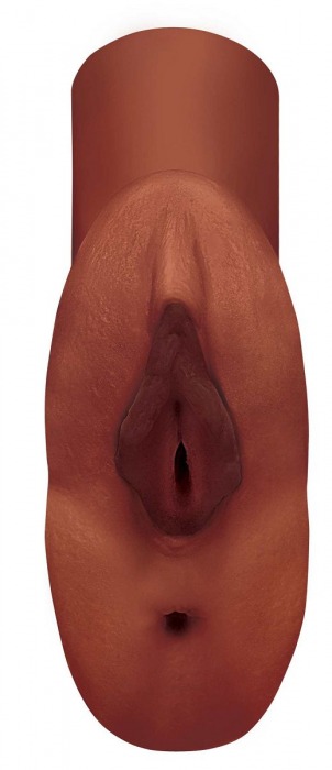 Коричневый мастурбатор Perfect Pussy Double Stroker - Pipedream - в Домодедово купить с доставкой