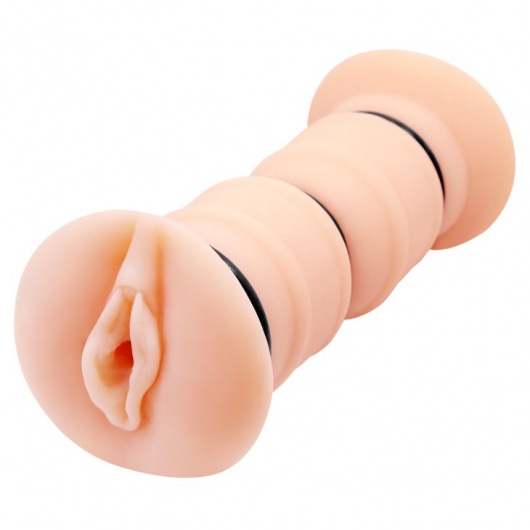 Телесный вибромастурбатор-вагина Michelle - Baile - в Домодедово купить с доставкой