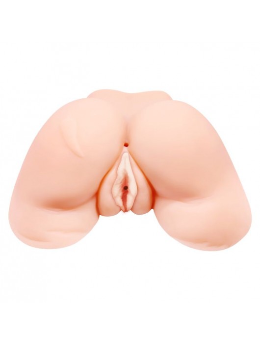 Телесная вибровагина Julie с 2 рабочими отверстиями - Baile - в Домодедово купить с доставкой