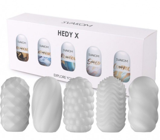 Набор из 5 мастурбаторов Hedy X5 Mixed - Svakom - в Домодедово купить с доставкой